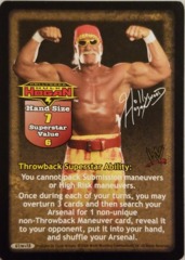 Hulk Hogan face card THROWBACK